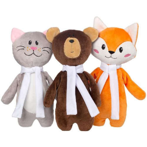 Мягкая игрушка Beastie Toys, лисенок с белым шарфом фото 4