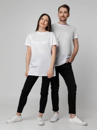 Футболка унисекс для сублимации Paint Tee, белая фото 12