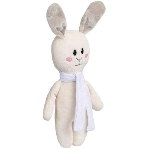 Мягкая игрушка Beastie Toys, заяц с белым шарфом фото 2