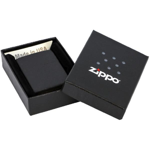 Зажигалка Zippo Classic Matte, матовая черная фото 3 Зажигалка Zippo Classic Matte, матовая черная фото 3