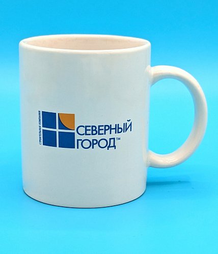 Фаянсовая кружка Promo, белая