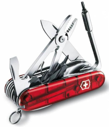 Офицерский нож CyberTool L, полупрозрачный красный фото 2 Офицерский нож CyberTool L, полупрозрачный красный фото 2