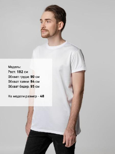 Футболка унисекс для сублимации Paint Tee, белая фото 8