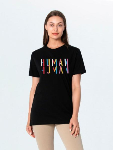 Футболка Human, черная фото 4 Футболка Human, черная фото 4