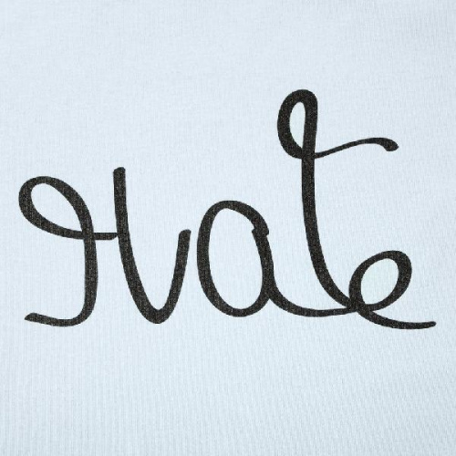 Футболка женская Hate-Love, голубая фото 5