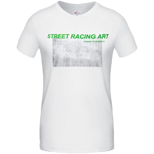 Футболка Street Racing Art, белая фото 2 Футболка Street Racing Art, белая фото 2