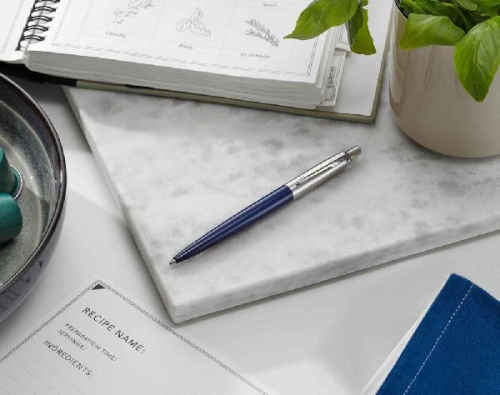 Ручка шариковая Parker Jotter Royal Blue CT фото 4