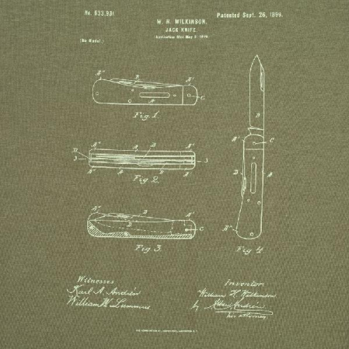 Футболка приталенная Old Patents. Knife фото 3