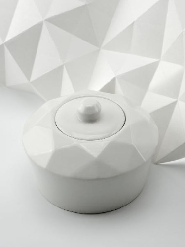 Сахарница Diamante Bianco, белая фото 7