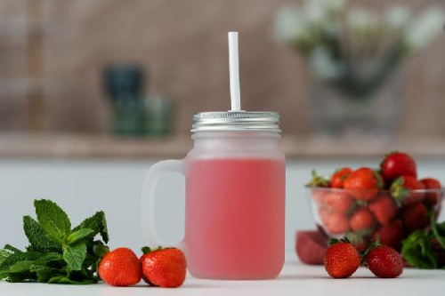 Банка для коктейлей Shake It Baby под сублимацию, матовая фото 5
