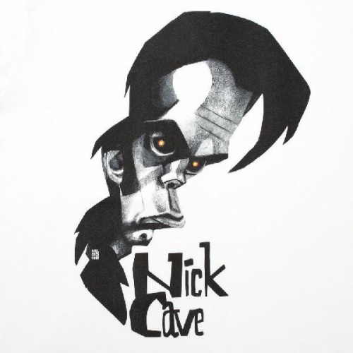 Футболка «Меламед. Nick Cave», белая фото 3