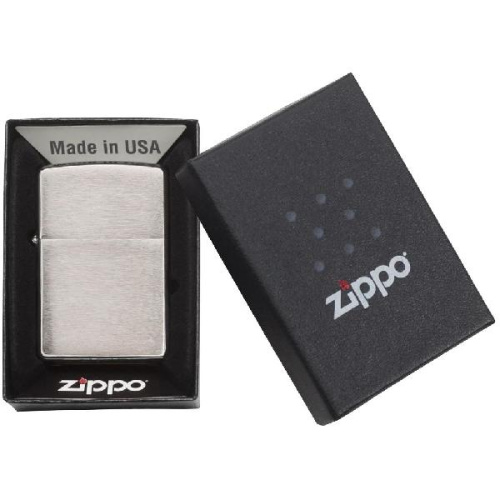 Зажигалка Zippo Classic Brushed, серебристая фото 2