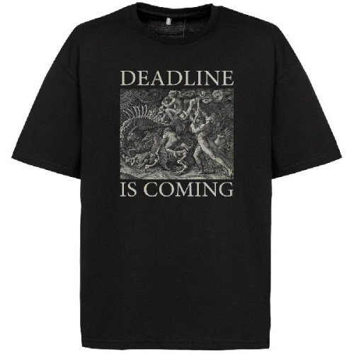 Футболка оверсайз Deadline, черная фото 3