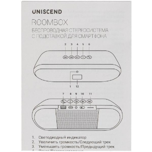 Беспроводная стереоколонка Uniscend Roombox фото 13 Беспроводная стереоколонка Uniscend Roombox фото 13